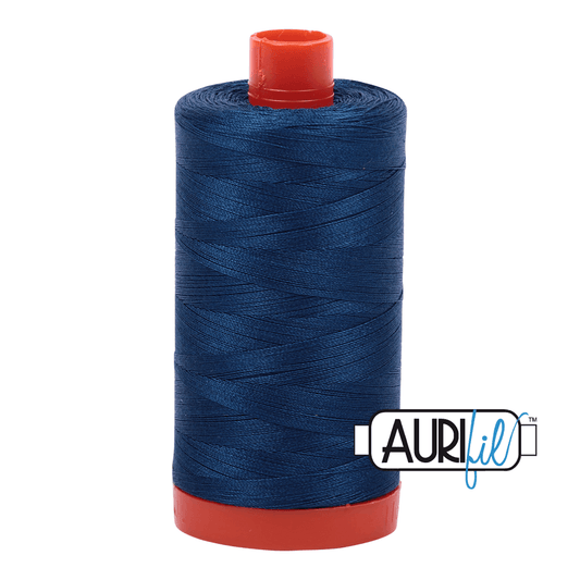 Aurifil Cotton Thread - 50's Weight - 1300 metres - Medium Delft Blue (2783)
