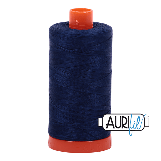 Aurifil Cotton Thread - 50's Weight - 1300 metres - Dark Navy (2784)