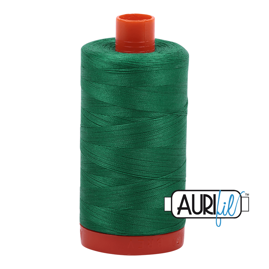 Aurifil Cotton Thread - 50's Weight - 1300 metres - Green (2870)