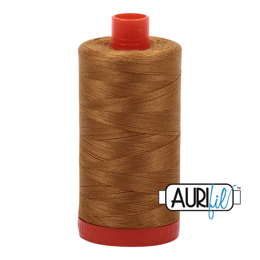 Aurifil Cotton Thread - 50's Weight - 1300 metres - Brass (2975)