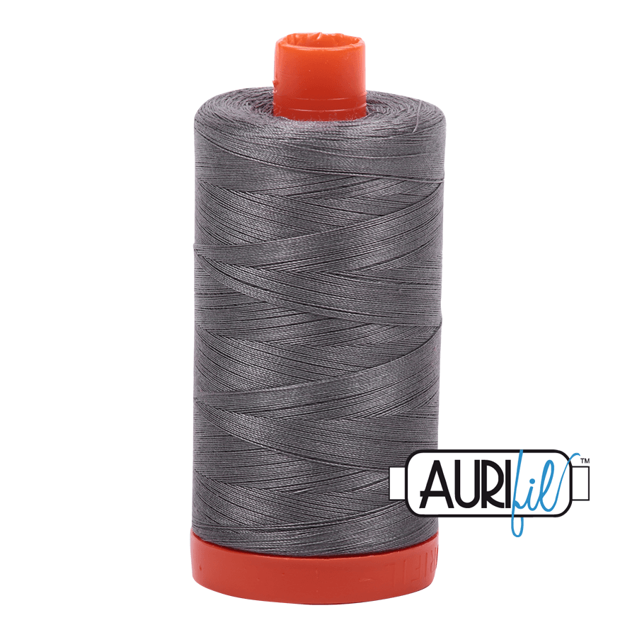 Aurifil Cotton Thread - 50's Weight - 1300 metres - Grey Smoke (5004)