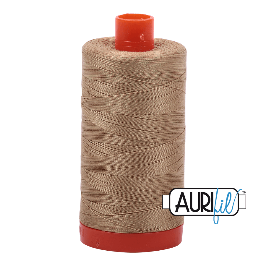 Aurifil Cotton Thread - 50's Weight - 1300 metres - Blond Beige (5010)