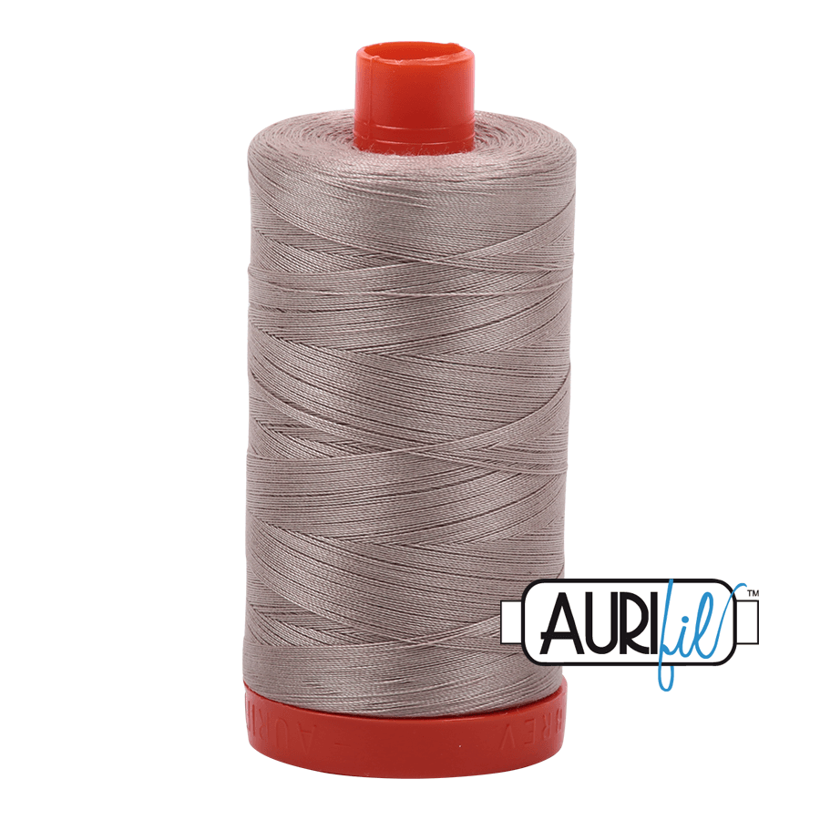Aurifil Cotton Thread - 50's Weight - 1300 metres - Rope Beige (5011)