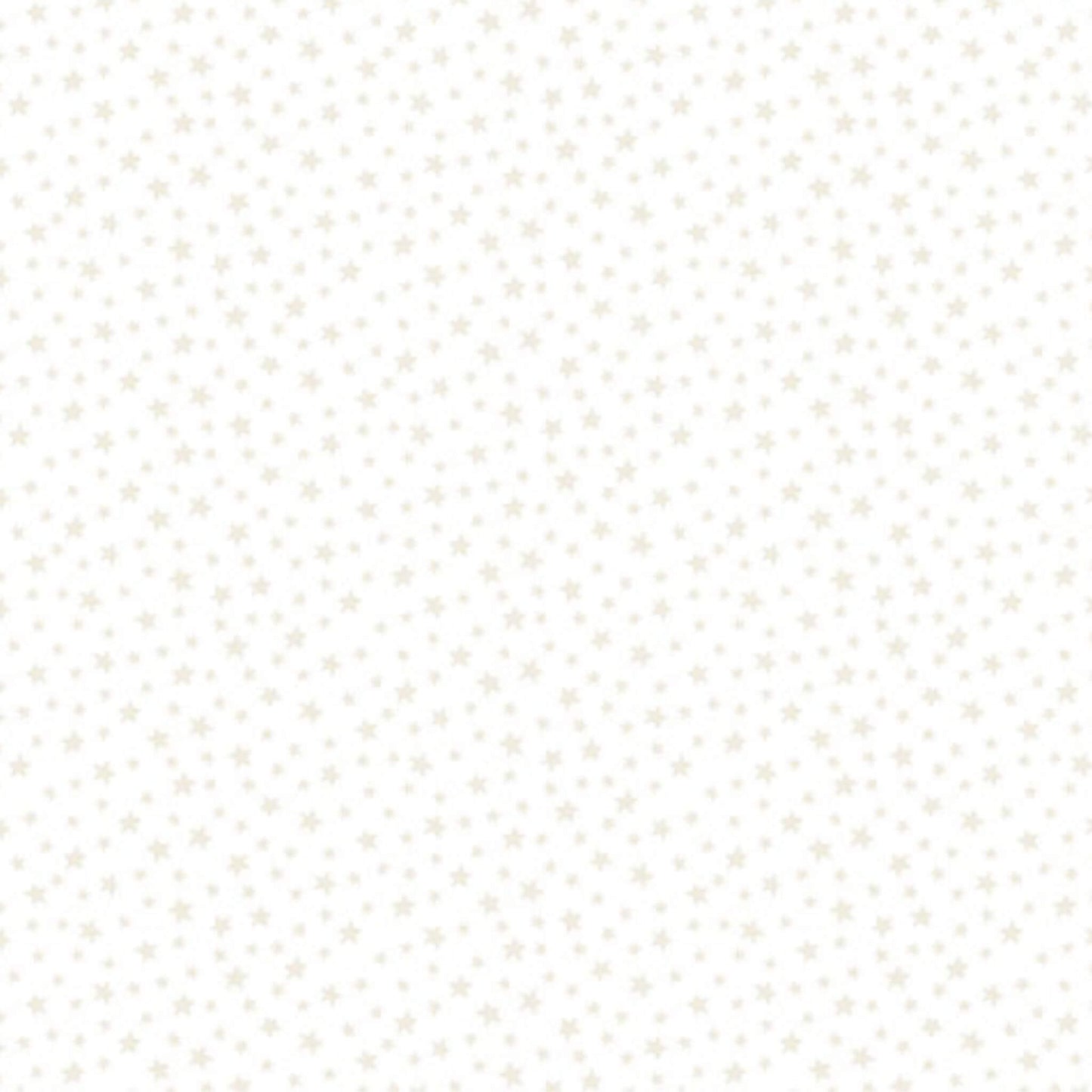 White on White Star (306/W1) - Essentials range of fabric by Makower