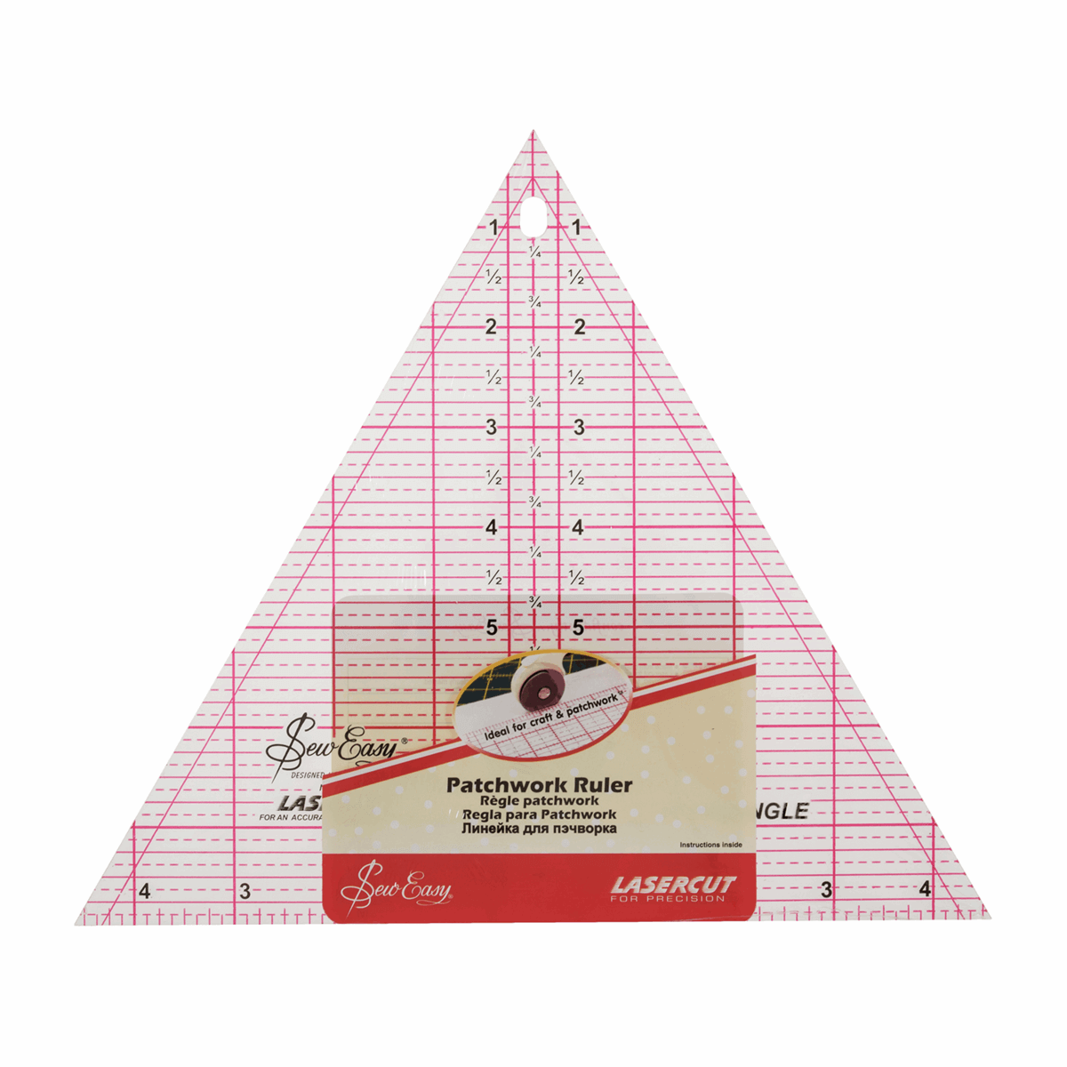 Rule - Quilting - 60 Degree Triangle - 8 x 9.25in