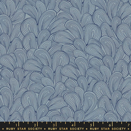 Palmiers - Unruly Nature Fabric Range - Moda Fabrics - Light Blue