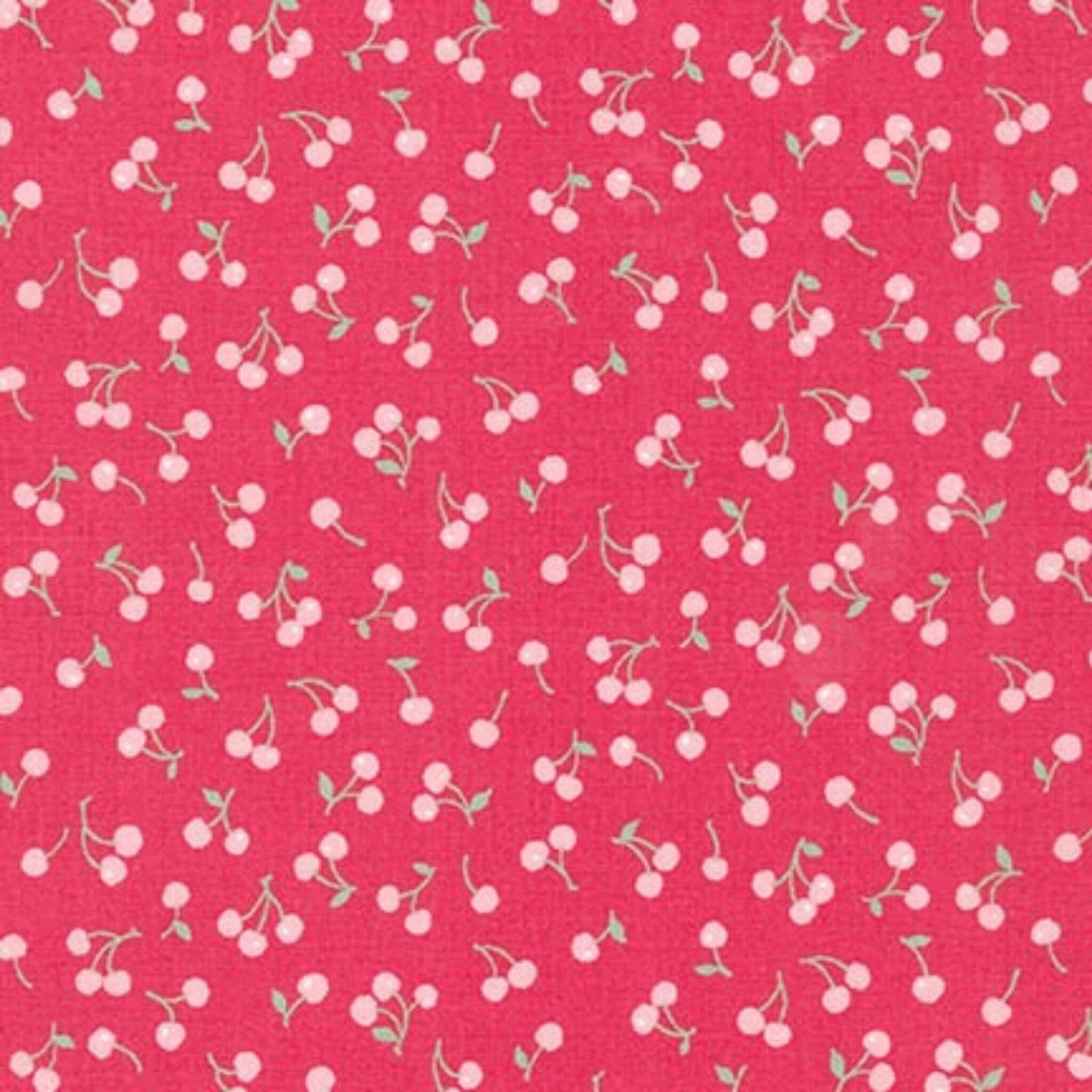 Cherries - Petite Classics Fabric Range - Sevenberry - Pink on Red