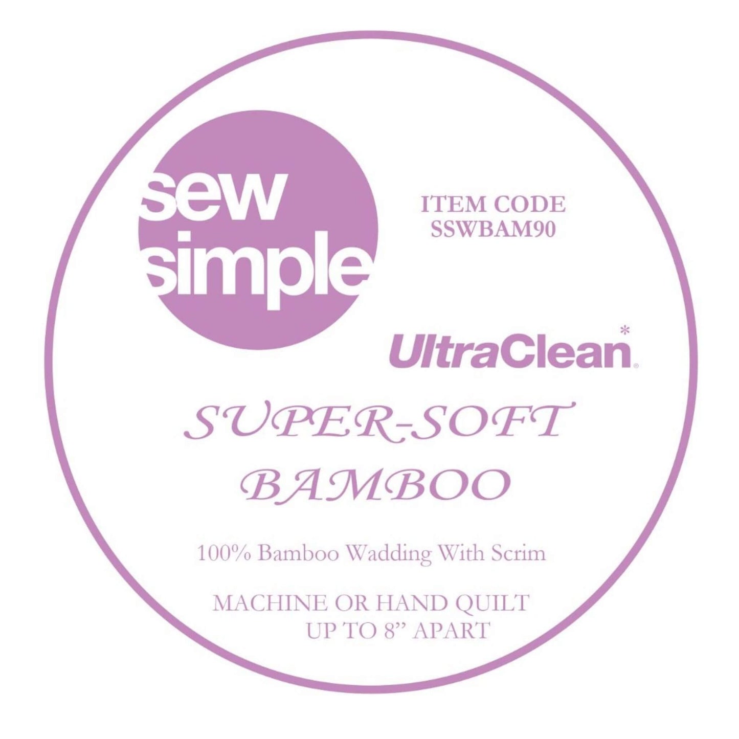 Super-Soft Bamboo Wadding - Sew Simple - 90" Wide