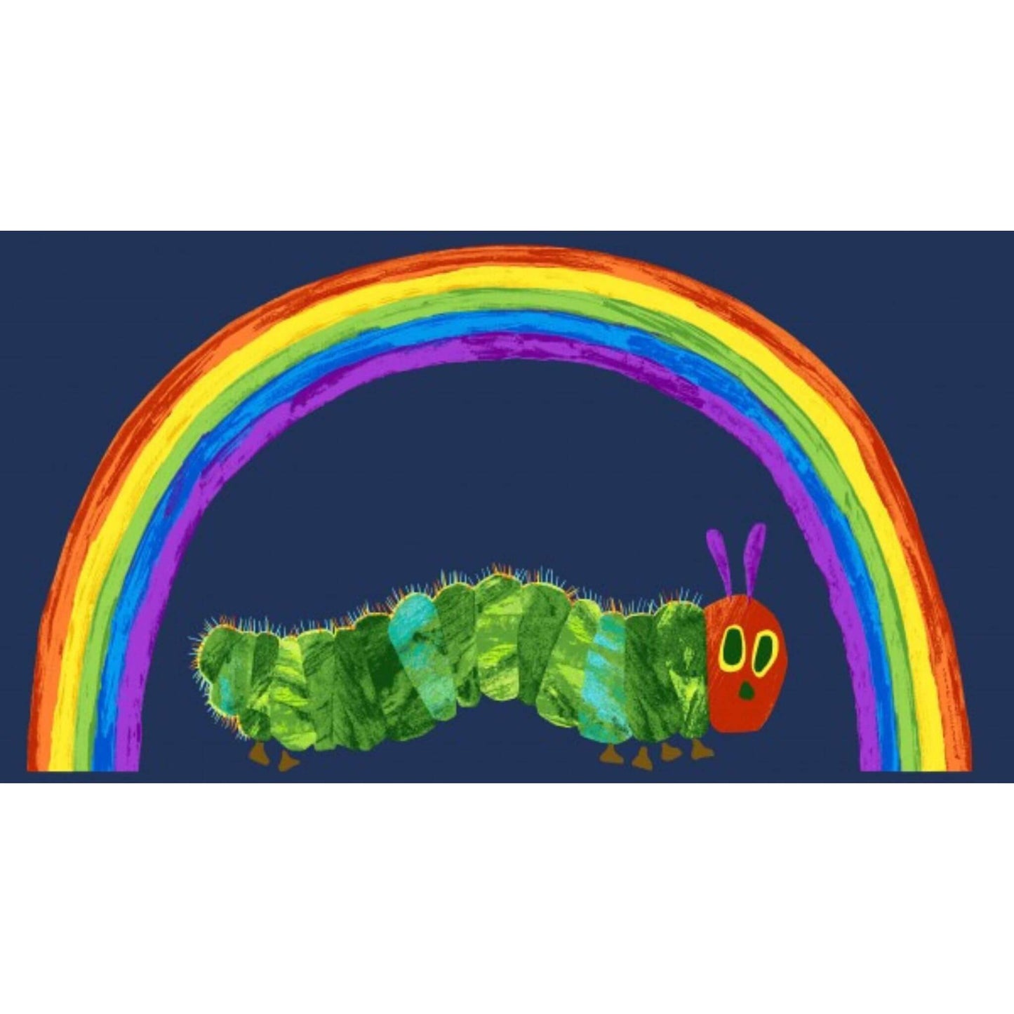 Blue Rainbow Panel - The Very Hungry Caterpillar Fabric Range - Andover