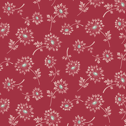 Dandelion - Super Bloom Range of Fabric by Edyta Sitar - Ruby