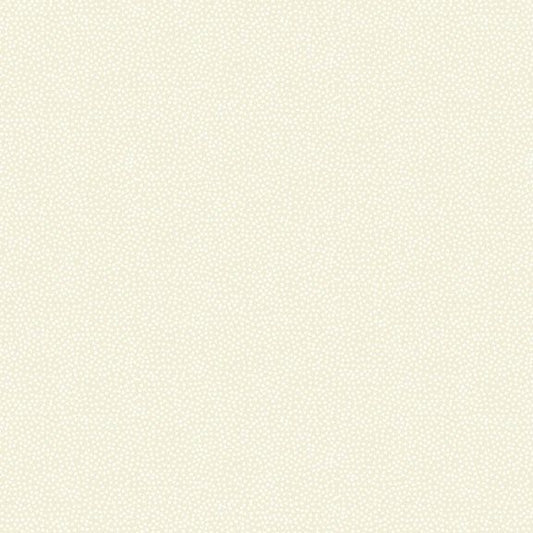 White on Cream Mini Dot (302/Q2) - Essentials range of fabric by Makower